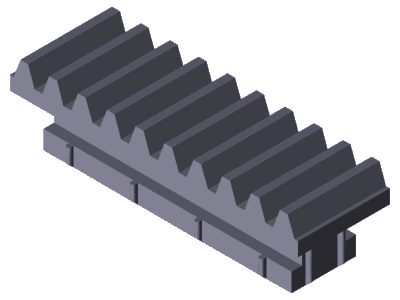 ZAHNSTANGE MODUL 2 Z=10