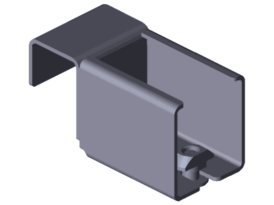 SCHIENENHALTER 40X45 OHNE STOP
