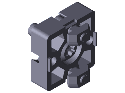 T-CONNECTOR 45X45 SILVER SET