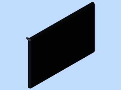 CAP 80x120 ESD;BLACK