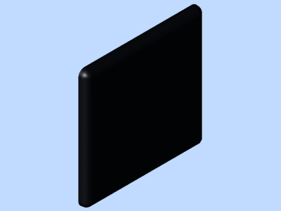 CAP 60X60 ESD;BLACK