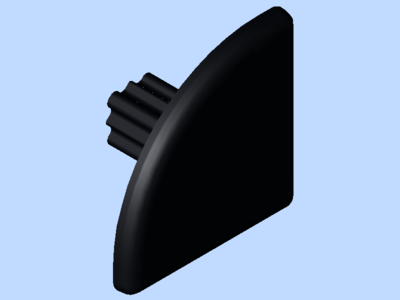 CAP 20X20R ESD;BLACK