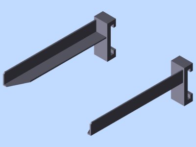 FORKS (LEFT AND RIGHT) ESD;L=400MM