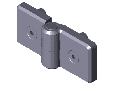 SCHARNIER PA 45/45 GREY