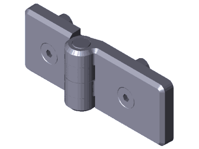 SCHARNIER PA 45/60 GREY
