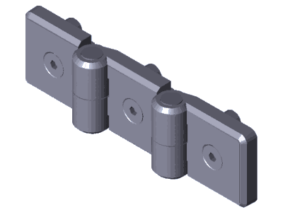 SCHARNIER PA 45/45/45 GREY