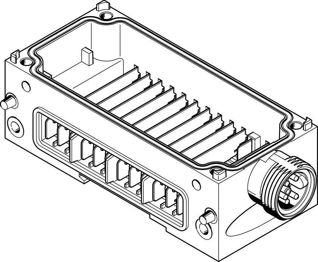 CPX-M-GE-EV-S-7/8-CIP-4P Verkettungsblock
