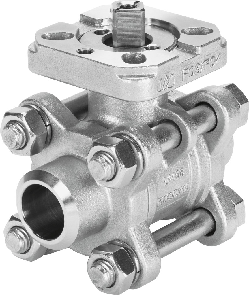 VZBA-3/4"-WW-63-T-22-F0304-V4V4T Ball valve