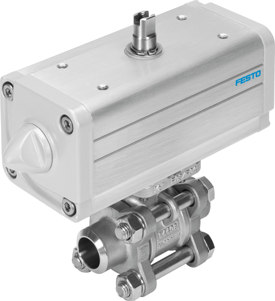 VZBA-3/4"-WW-63-T-22-F0304-V4V4T-PP30-R- ball valve actuator unit