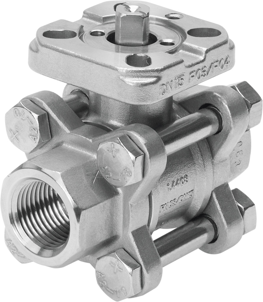 VZBA-3/8"-GG-63-T-22-F0304-V4V4T Ball valve