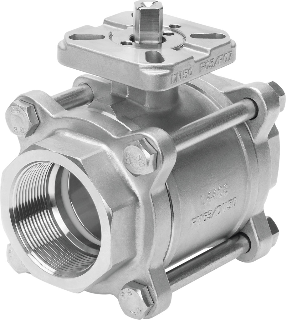 VZBA-21/2"-GG-63-T-22-F0710-V4V4T Ball valve