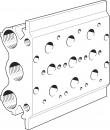 PRS-1/8-3-BB Manifold block