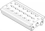 PRS-1/4-6-B Manifold block