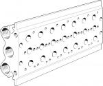PRS-1/4-7-B Manifold block