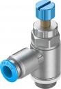 GRLA-1/4-QS-6-RS-D One-way flow control valve