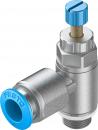 GRLA-1/8-QS-8-RS-D One-way flow control valve