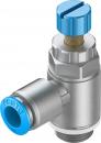 GRLA-3/8-QS-10-RS-D One-way flow control valve