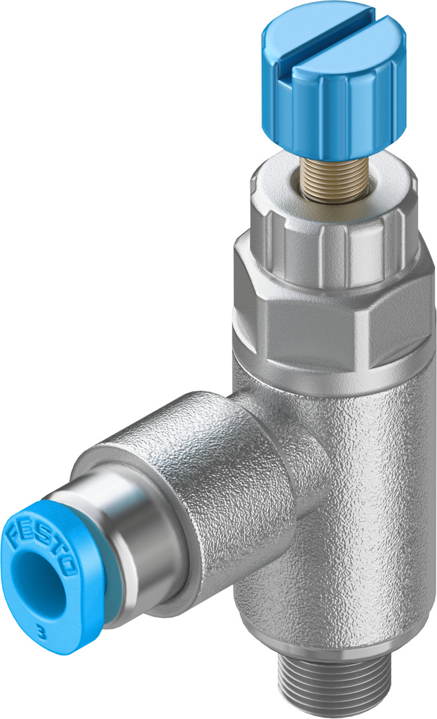 GRLA-M5-QS-3-RS-D One-way flow control valve