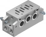 NAVW-1/4-1-ISO Manifold sub-base with 90° connections