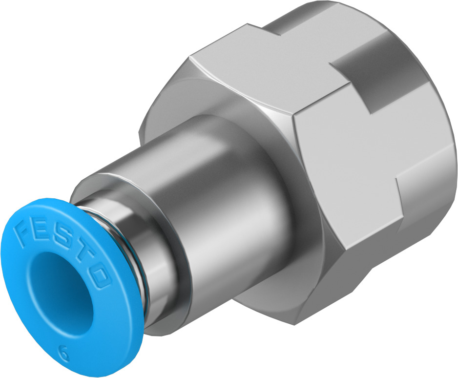 QSF-1/4-6-B Push-in fitting
