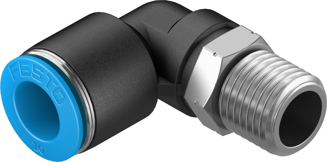 QSL-1/4-10 Push-in L-fitting