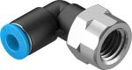 QSLF-1/4-6-B Push-in L-fitting
