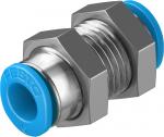 QSMS-6 Push-in bulkhead connector