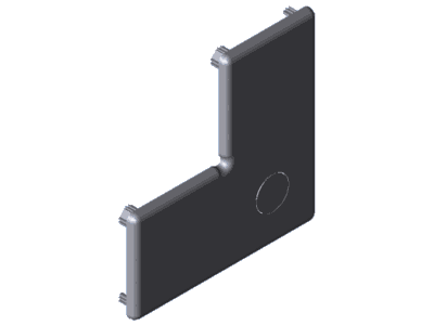 ABDECKKAPPE 45X90X90, GREY