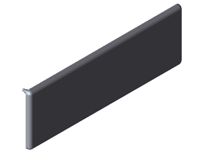 ABDECKKAPPE 50X150, GREY