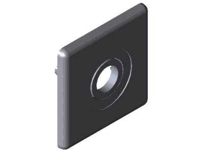 ABDECKKAPPE 50X50,D12.5, GREY